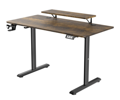Mebel gamingowy Ultradesk HIGHLANDER Elektryczna regulacja Brązowe